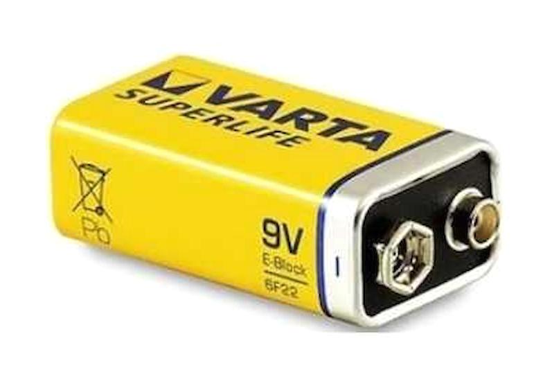 Varta 9 V Çinko Kare Şarjlı Pil Tekli