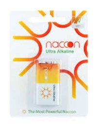 Naccon 6LR61 9 V Alkalin Kare Pil Tekli