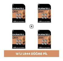 Duracell LR44 1.5 V Alkalin Düğme Pil 16'lı