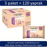 Fresh'n Soft Baby 40 Yaprak 3'lü Paket Islak Mendil
