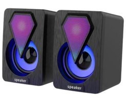 Bakeey RGB USB Kablolu 1+1 Bilgisayar Hoparlörü