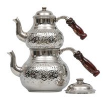 Hasbedesten Bakır Çaydanlık Gri-Kahverengi