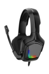 Onikuma G2000 7.1 3.5 mm Gürültü Önleyici Mikrofonlu Kablolu Kulak Üstü Kulaklık Siyah