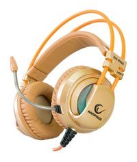 Rampage SN-RW6 7.1 3.5 mm Gürültü Önleyici Mikrofonlu Kablolu Kulak Üstü Kulaklık Hardal Sarı