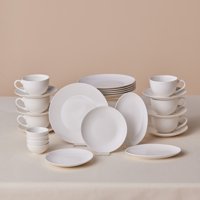 Karaca Forever 26 Parça 6 Kişilik Beyaz Bone China Kahvaltı Takımı