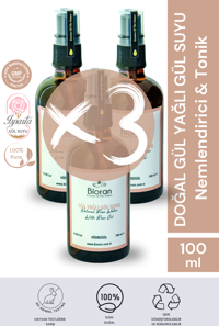 Bioran Sprey Gül Yağlı Gül Suyu 3x100 ml