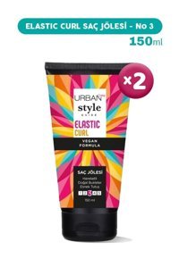 Urban Care Style Guide Elastic Curl Doğal - Mat Krem Orta Keratinli 2x150 ml Wax