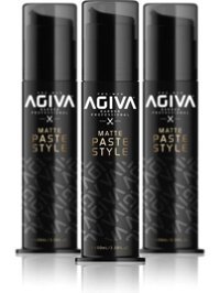 Agiva Paste Style Mat Krem Sert Hint Yağlı 3x100 ml Wax