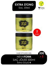 Nevaform Extra Ekstra Sert No:4 Parlak Jel Ekstra Sert Vegan 2x500 ml Jöle