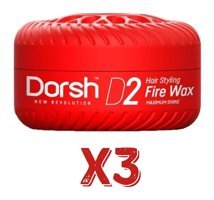 Dorsh D2 Fire Doğal - Parlak Krem Sert Balmumu 3x150 ml Wax