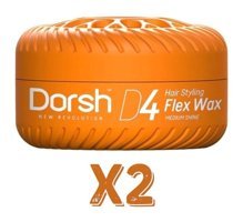 Dorsh D4 Flex Doğal - Parlak Krem Orta Balmumu 2x150 ml Wax