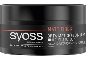 Syoss Fiber High Control Mat Krem Sert Silikonsuz 100 ml Wax