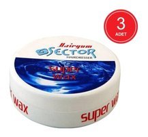 Sector Hairgum Doğal Krem Sert Keratinli 3x150 ml Wax