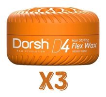 Dorsh D4 Flex Doğal - Parlak Krem Orta Balmumu 3x150 ml Wax