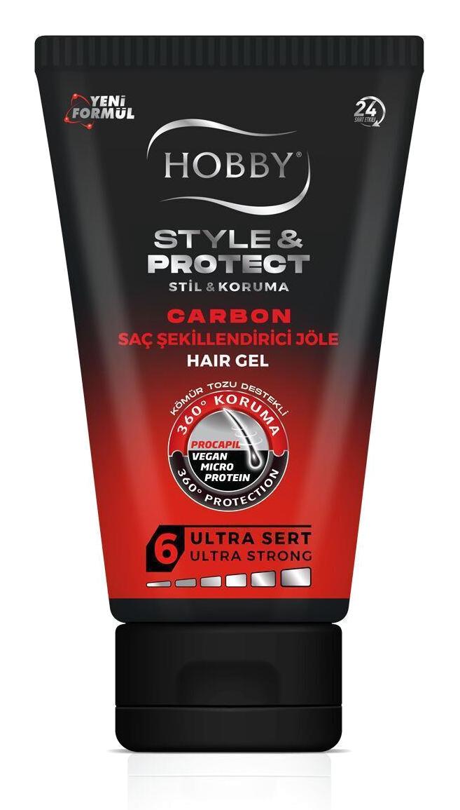 Hobby Style & Protect Carbon Doğal - Mat Jel Ekstra Sert Bitkisel Keratin 150 ml Jöle
