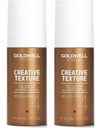 Goldwell Roughman Creative Texture Mat Krem Ekstra Sert Yenilikçi Formül 2x100 ml Wax
