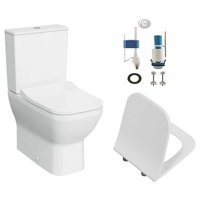 Vitra Integra Rim-ex Seramik Kanallı Alttan Çıkışlı Ayaklı Klozet Beyaz