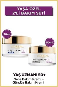L'oréal Paris Yaş Uzmanı 50+ Tüm Ciltler Anti-Aging, Kırışıklık Giderici Yüz Krem 2x50 ml