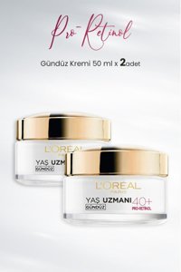 L'oréal Paris Pro-retinol 40+ Nemlendirici Tüm Ciltler Anti-Aging, Kırışıklık Giderici Yüz Krem 2x50 ml