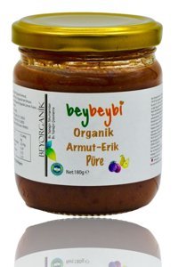 Beybeybi Tahılsız Organik Armutlu-Erikli Kavanoz Maması 180 gr