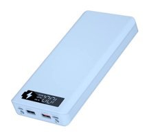 Mzshne 3000 mAh Hızlı Şarj Dijital Göstergeli Type C Çoklu Bağlantı Powerbank Beyaz