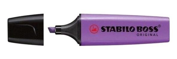 Stabilo 10'lu Neon Eflatun Kesik Uçlu Fosforlu Kalem Seti