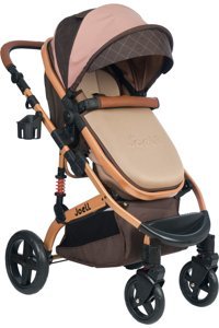 Joell 1713 T Çift Yönlü Katlanabilir 360 Derece Dönen Tam Yatar Travel Sistem Bebek Arabası