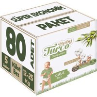 Baby Turco Junior 5 Numara Organik Külot Bebek Bezi 80'li