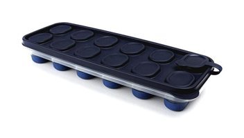 Devigo Silikon Kapaklı Lacivert Oval Buz Kalıbı