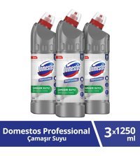 Domestos Profesyonel Banyo-Mutfak İçin Konsantre Jel Çamaşır Suyu 3x1.25 lt