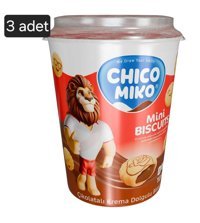 Midyatziv Chiko Miko Çikolata Kremalı Bisküvi 3x125 gr