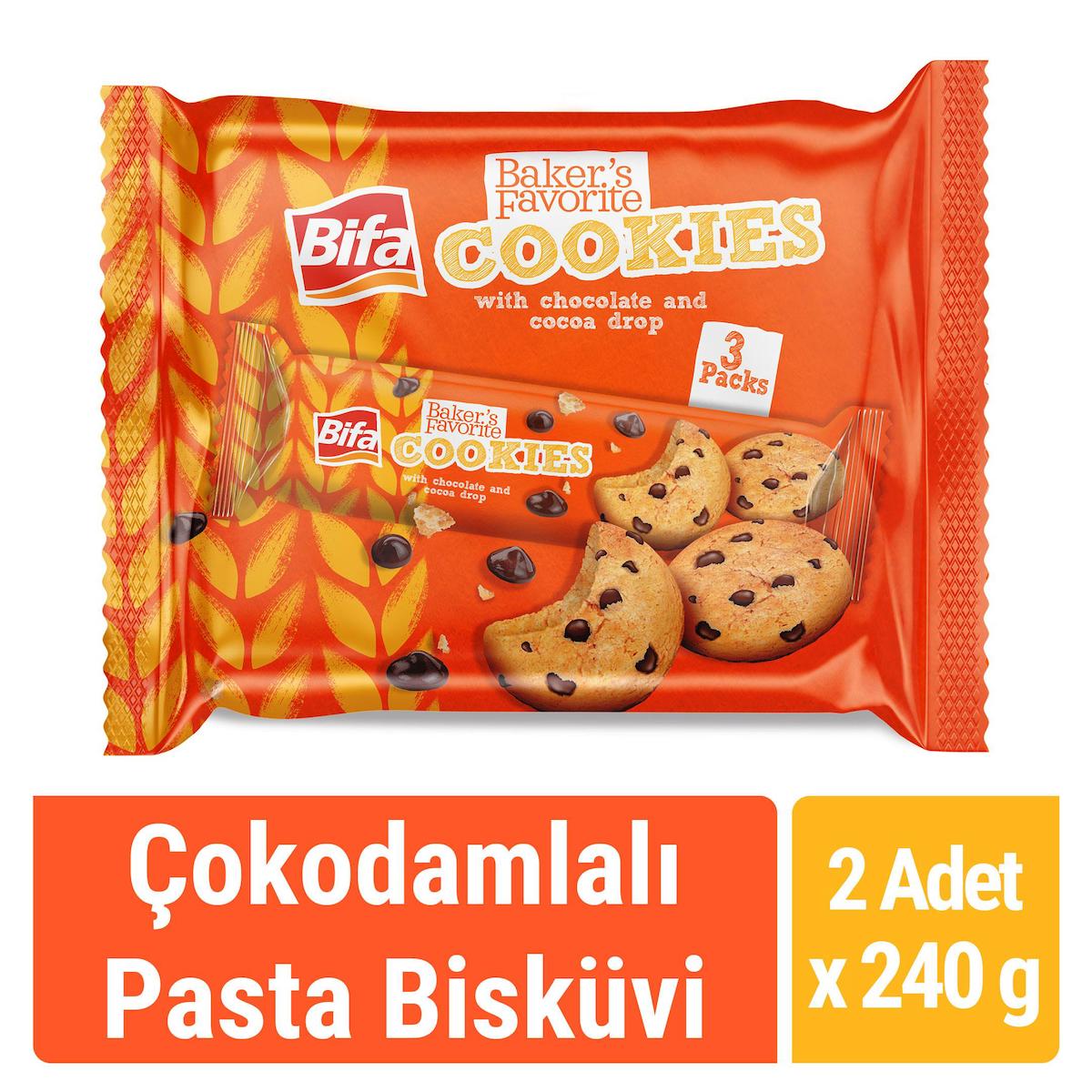 Bifa Baker's Favorite Kakaolu-Sütlü Çikolatalı Bisküvi 2x240 gr