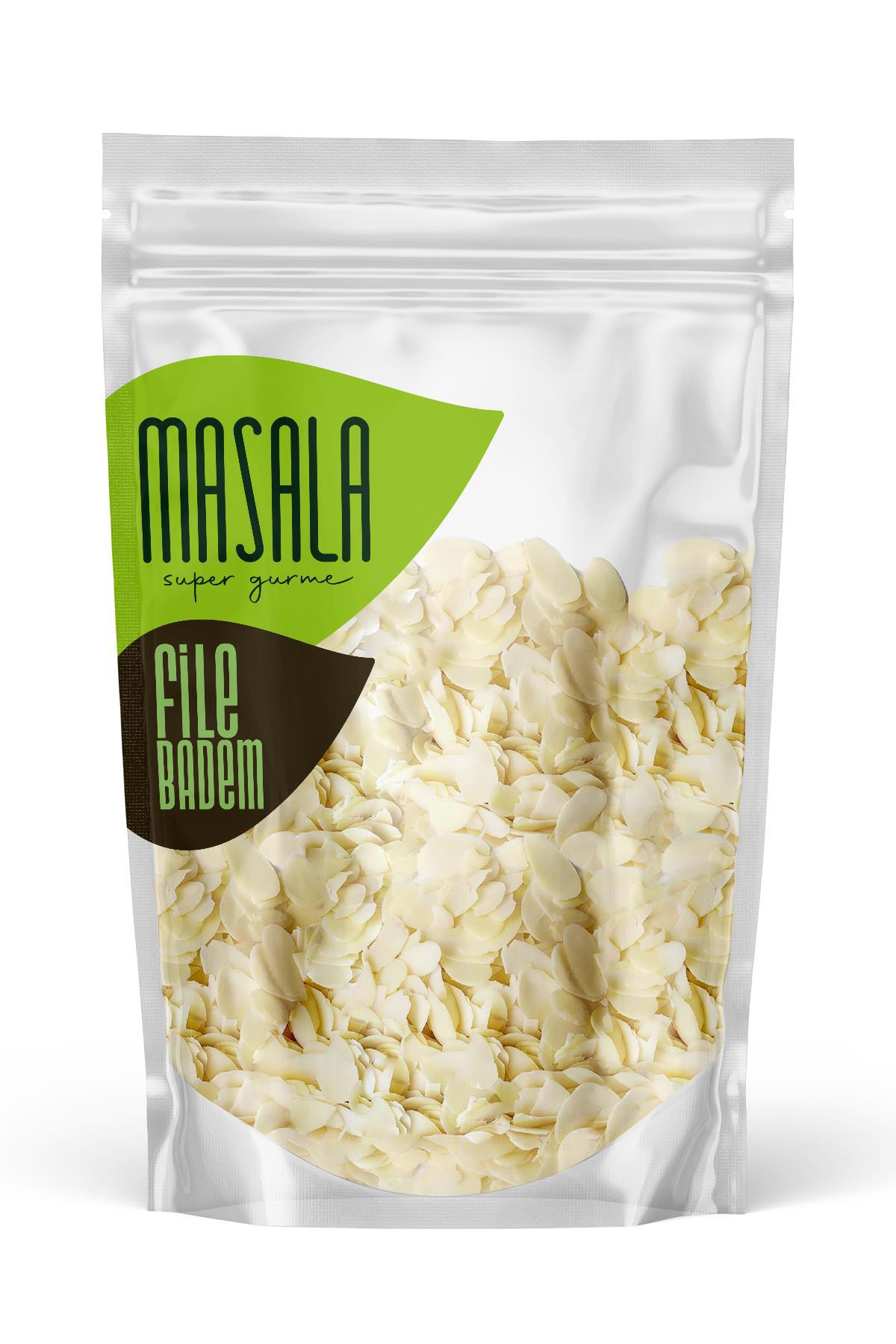 Masala Çiğ Tuzsuz Organik Glutensiz File İçi Badem 100 gr
