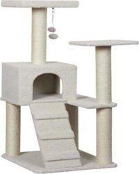 Nursoft NR-0066 Oturaklı Oyuncaklı Merdivenli Katlı Kedi Tırmalama Evi