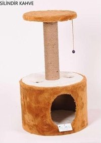 Cat Hause Y02 Oturaklı Katlı 72 cm Kedi Tırmalama Evi