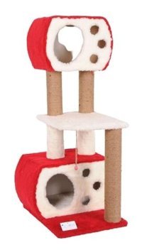 Cat Hause S08 Oturaklı Oyuncaklı Katlı 115 cm Kedi Tırmalama Evi
