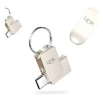 Linktech Premium T664 Çift Taraflı USB 3.0 Type C 64 GB Flash Belek Gümüş