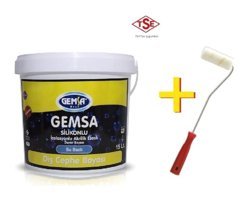 Gemsa 8012 Silikonlu Akrilik Su Bazlı Dış Cephe Boyası 10 lt Lazuni