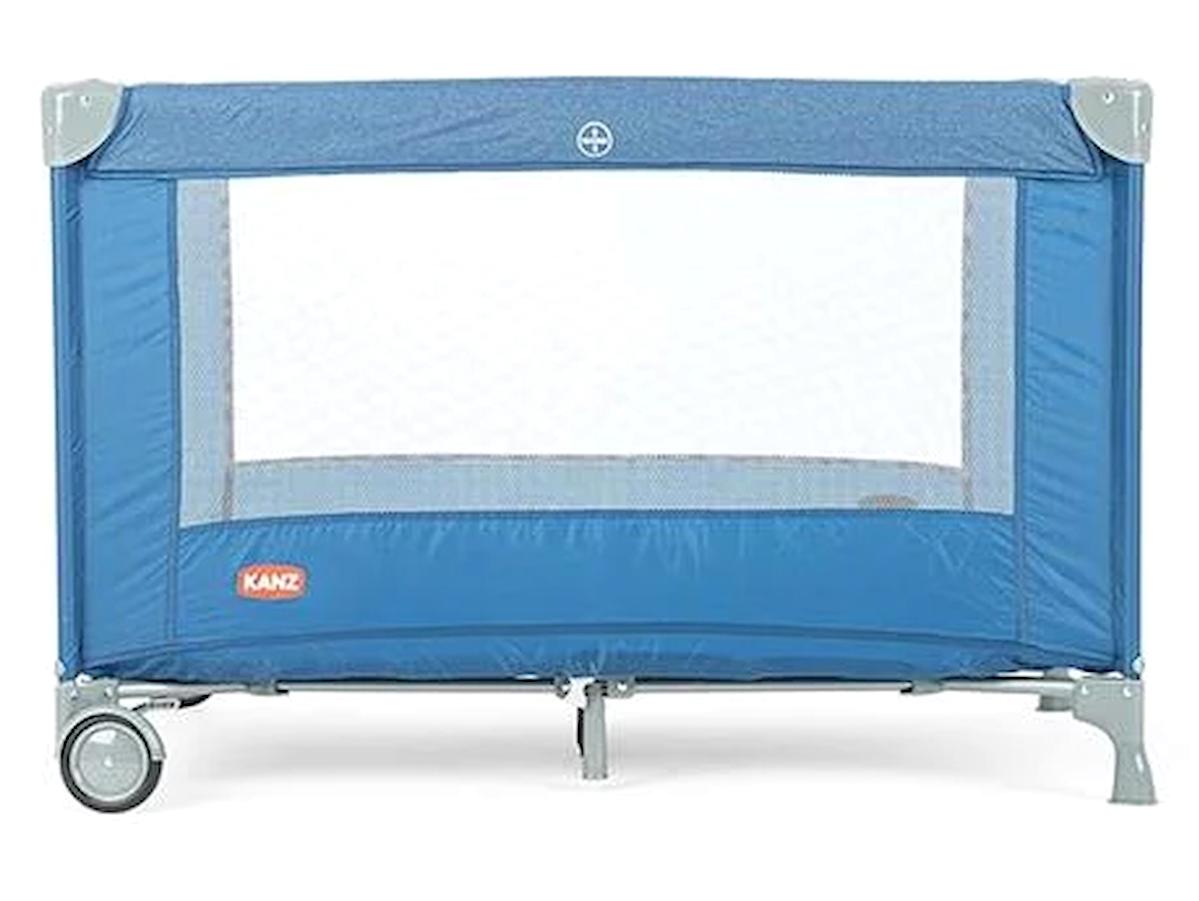 Kanz Pure&Simple Metal 15 kg Kapasiteli Taşınabilir 70x110 cm Park Yatak Lacivert