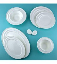 Jumbo Aqua Beyaz 58 Parça 12 Kişilik Yemek Takımı