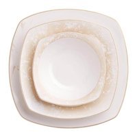 Korkmaz Mona Collection 60 Parça Kare Yemek Takımı A8128
