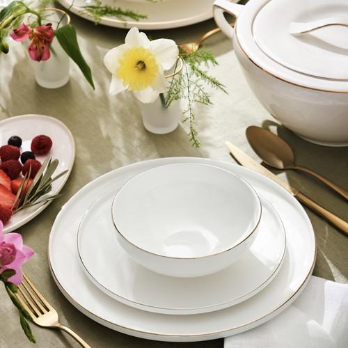 Emsan Fine Bone 60 Parça 12 Kişilik Modern Yuvarlak Porselen Yemek Takımı