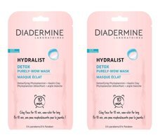 Diadermine Hydralist Detox Kağıt Yüz Maskesi 2x8 ml