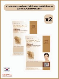 Dermal Yulaf Özlü Kolajen Nemlendirici Kağıt Yüz Maskesi 2x23 gr