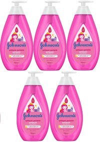 Johnson's Baby Göz Yakmayan Hipoalerjenik Yenidoğan Hassas Ciltler İçin Argan Yağlı Bebek Şampuanı 5x750 ml