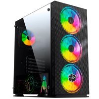 Gametech Galaxy RGB 4 Fanlı Siyah Dikey ATX Oyuncu Bilgisayar Kasası