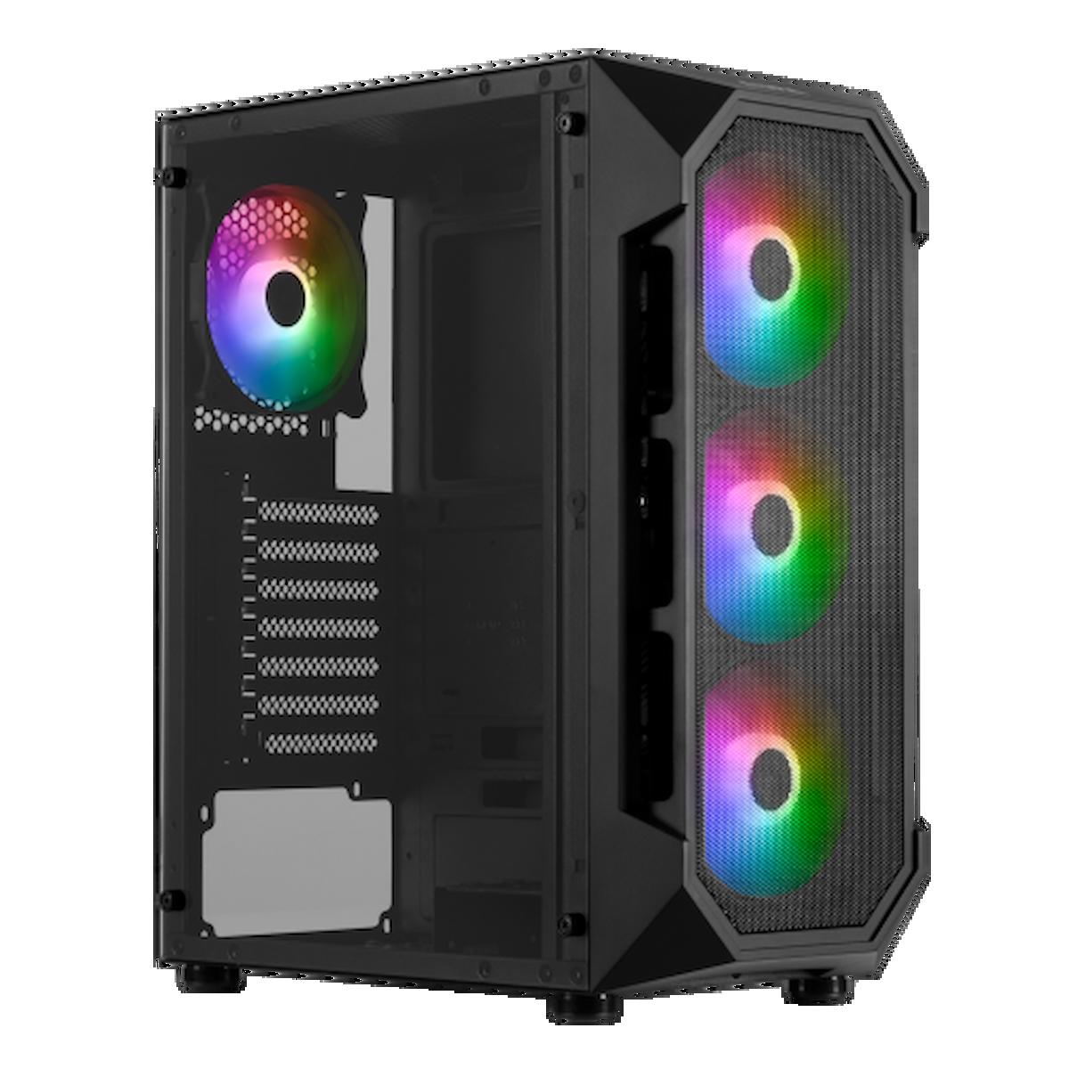 Gamdias Aura Gc1 RGB Mesh 4 Fanlı Siyah Dikey Micro ATX Oyuncu Bilgisayar Kasası