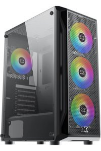 Xigmatek En46195 RGB Mesh 4 Fanlı Siyah Dikey ATX Oyuncu Bilgisayar Kasası
