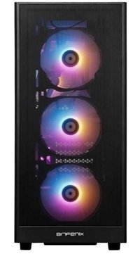 Bitfenix Bfc-Grmb75Kkgsk-4F RGB Mesh 4 Fanlı Siyah Dikey Mid Tower Oyuncu Bilgisayar Kasası