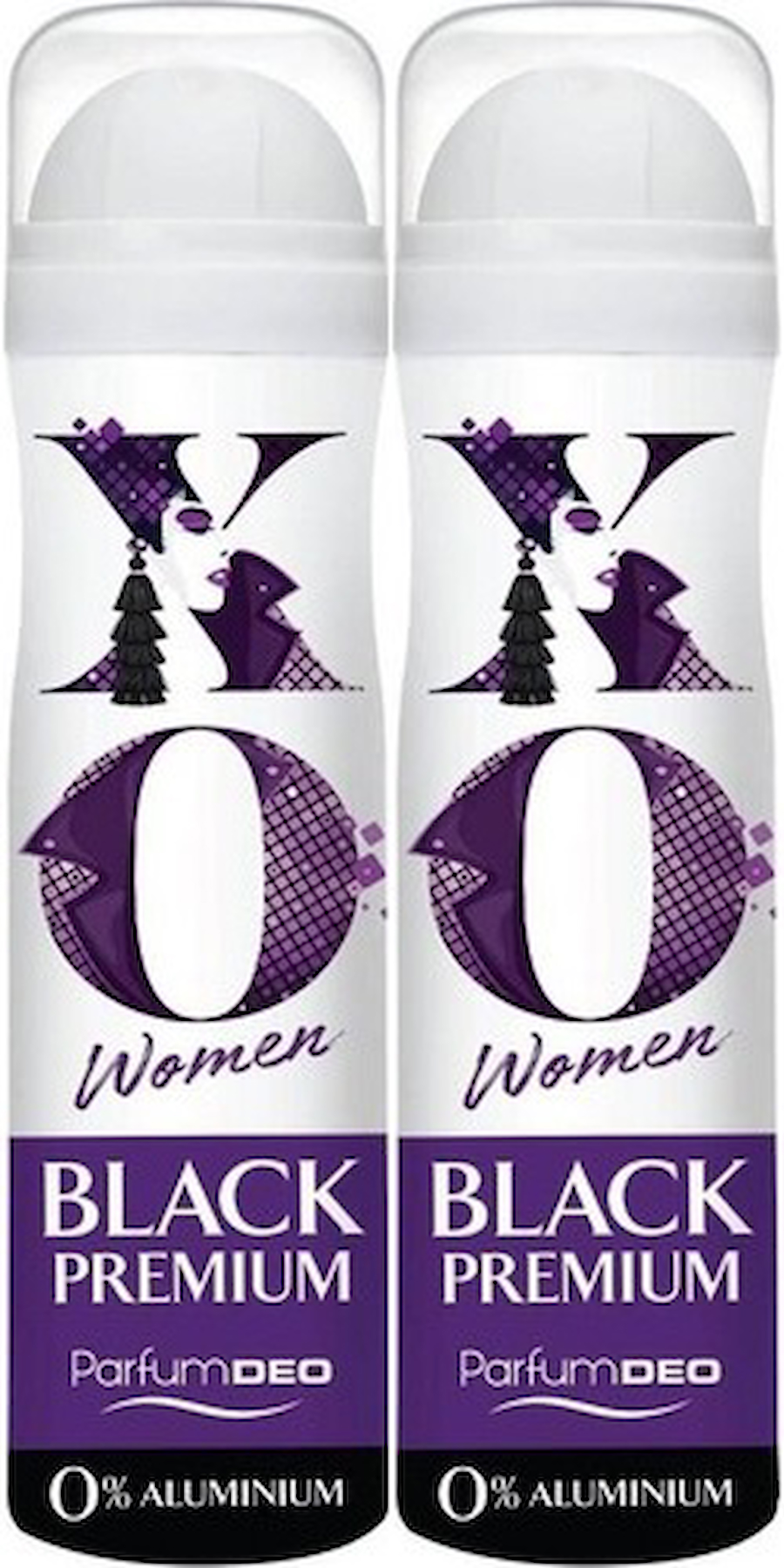 Xo Black Premium Pudrasız Ter Önleyici Sprey Kadın Deodorant 2x150 ml